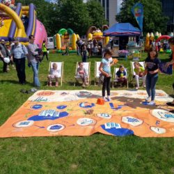 Gra dla dzieci, stoisko plenerowe dla dzieci, csr, dragon dreaming